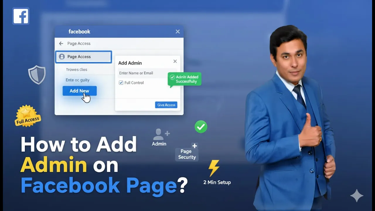 How to add Admin on Facebook Page?
