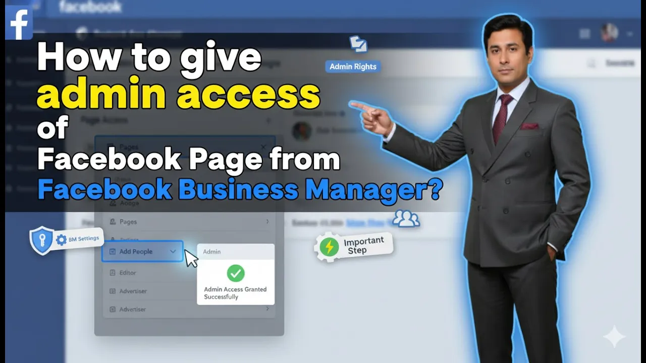 How to give Admin access of Facebook Page through Meta Business Suite?
