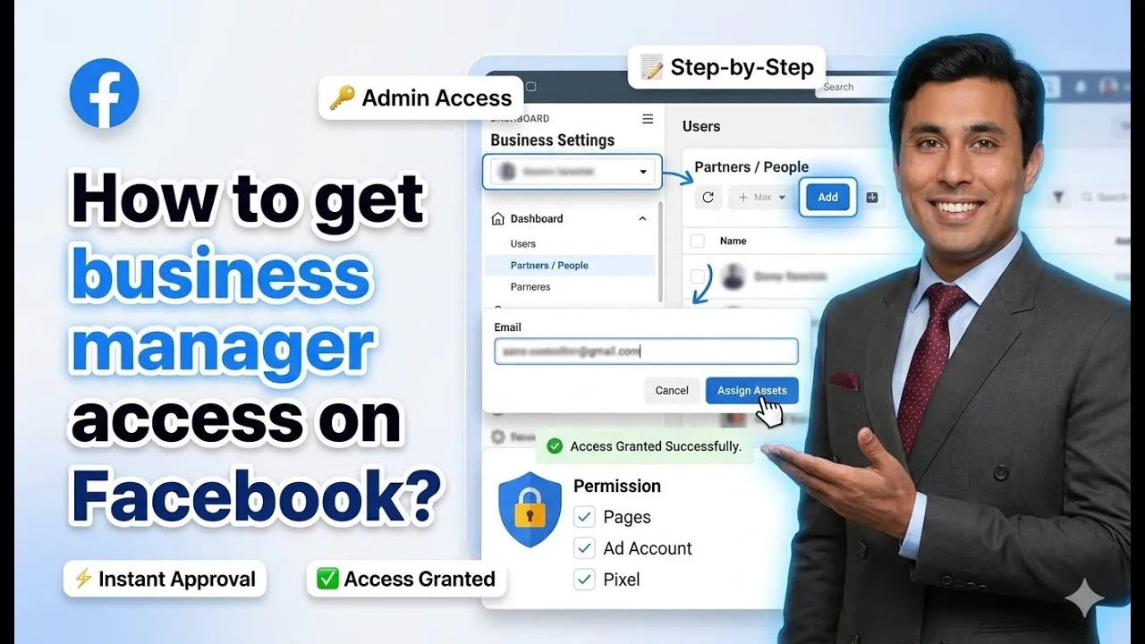 ⁠How to get Business Manager access on Facebook?