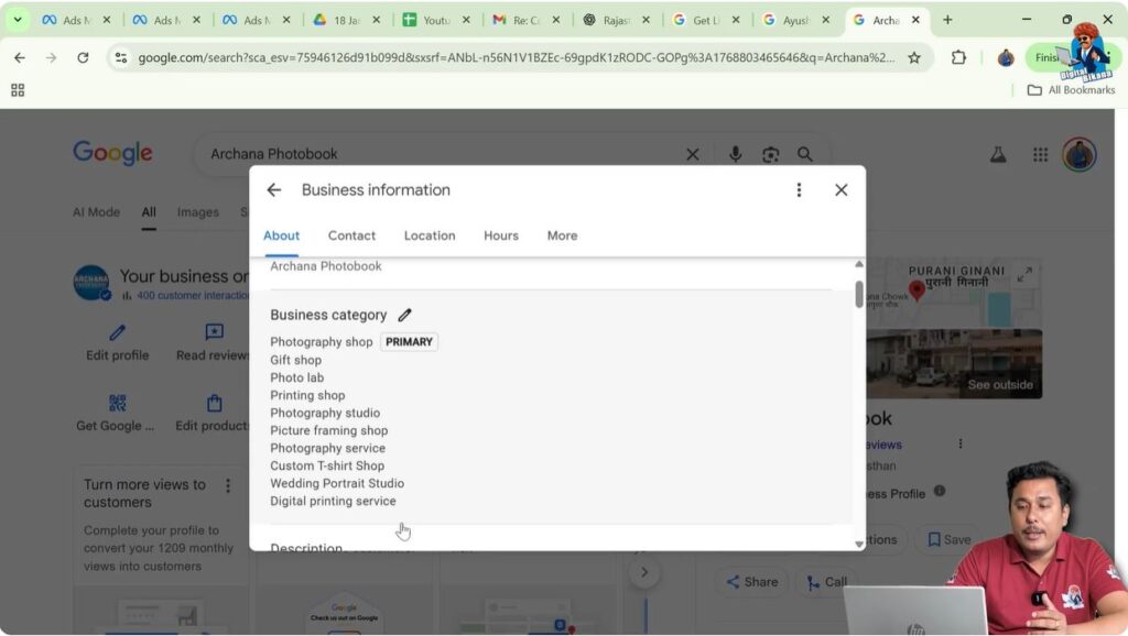 Adding multiple relevant business categories in Google My Business listing