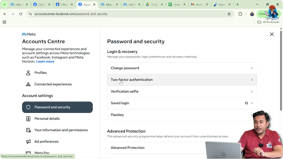 Choose Account for 2FA