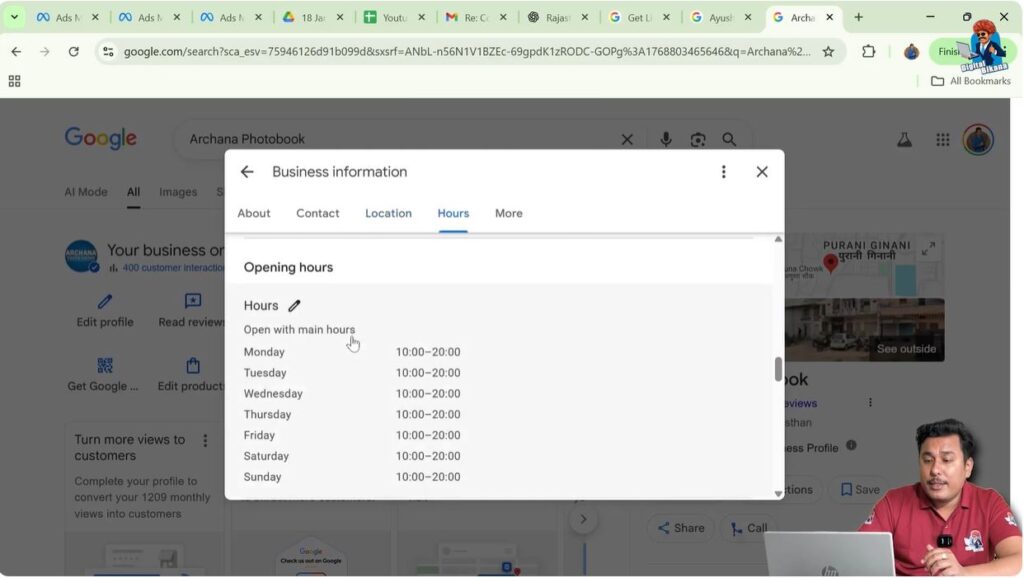 Setting regular, special, and additional business hours in Google My Business listing