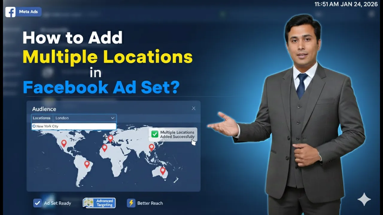 How to add Multiple Location in Facebook Ad Set?