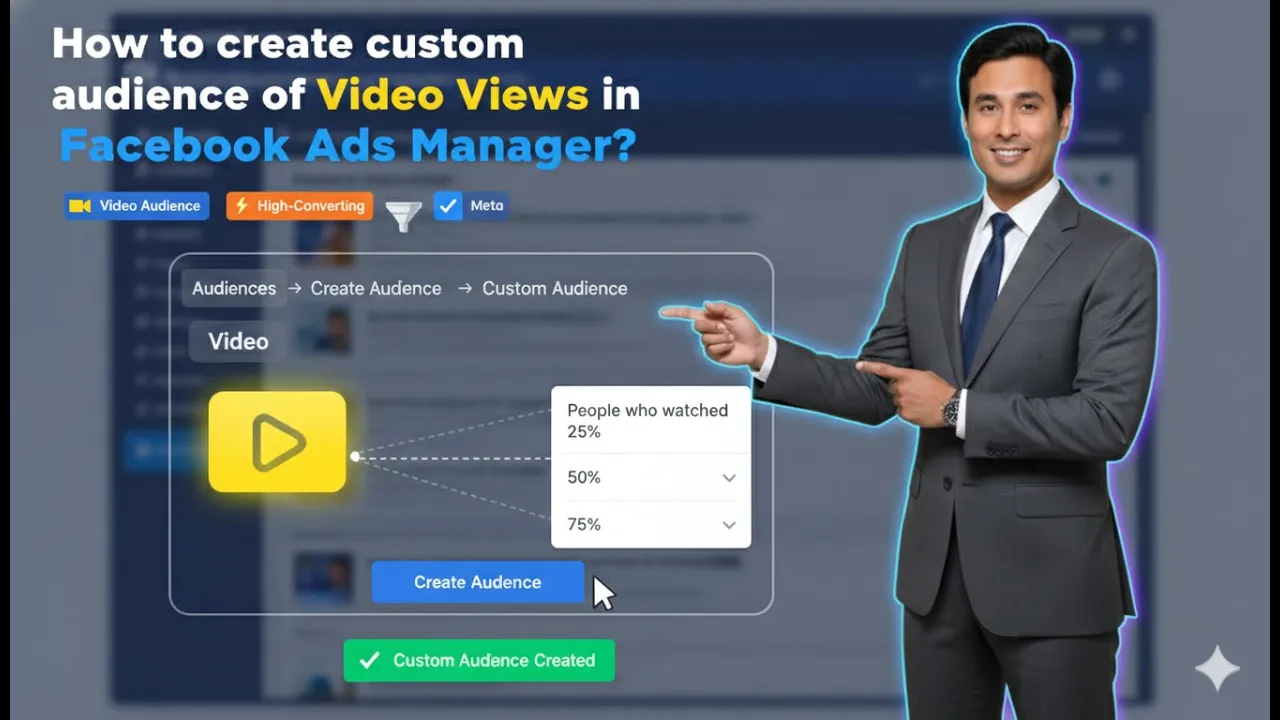 How to Create Custom Audience of Video Views in Facebook Ads?