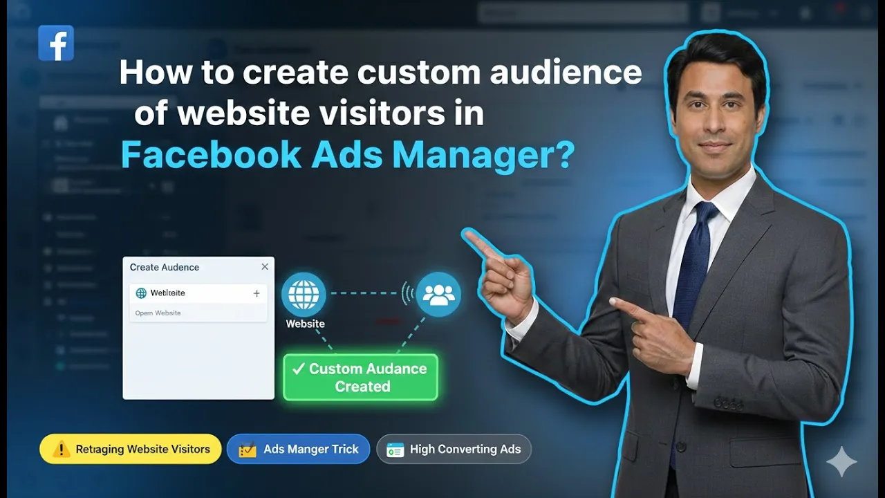 How to Create Custom Audience of Website Visitors in Facebook Ads?