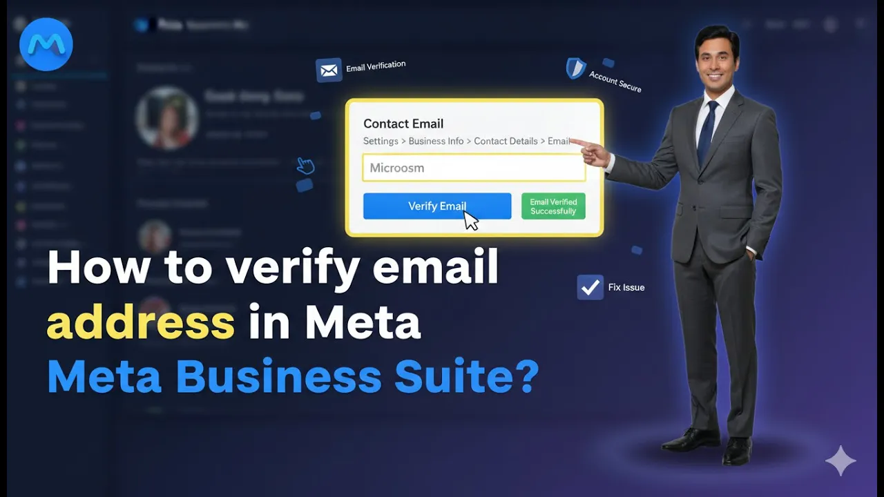 How to Verify Email Address in Meta Business Suite?