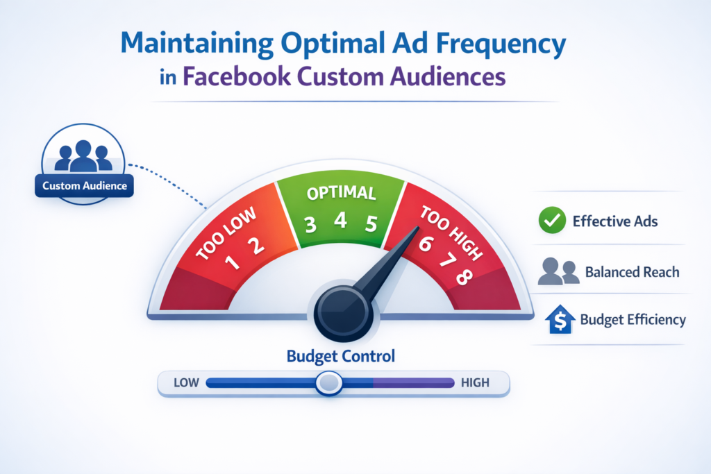 Maintaining optimal ad frequency between three to five times