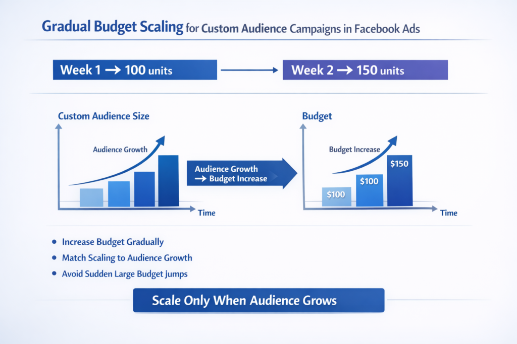 Running saved audience and custom audience campaigns simultaneously