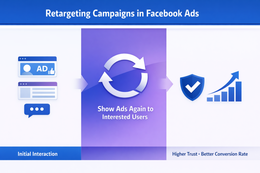 Use Facebook retargeting ads to convert previously engaged users