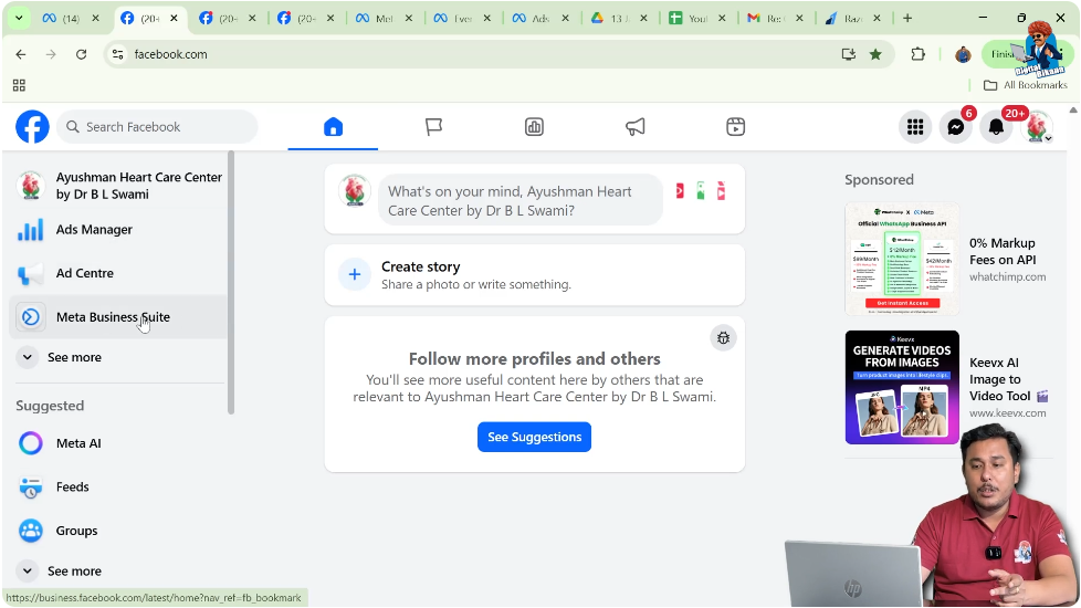 Open Meta Business Suite