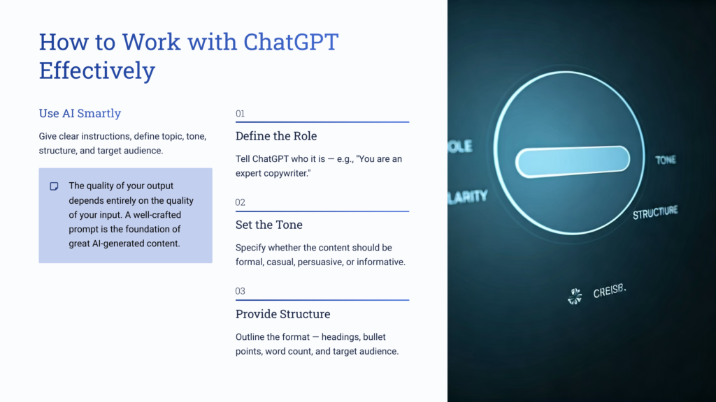 How to Work with ChatGPT Effectively