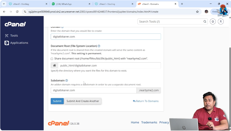 Create Subdomain