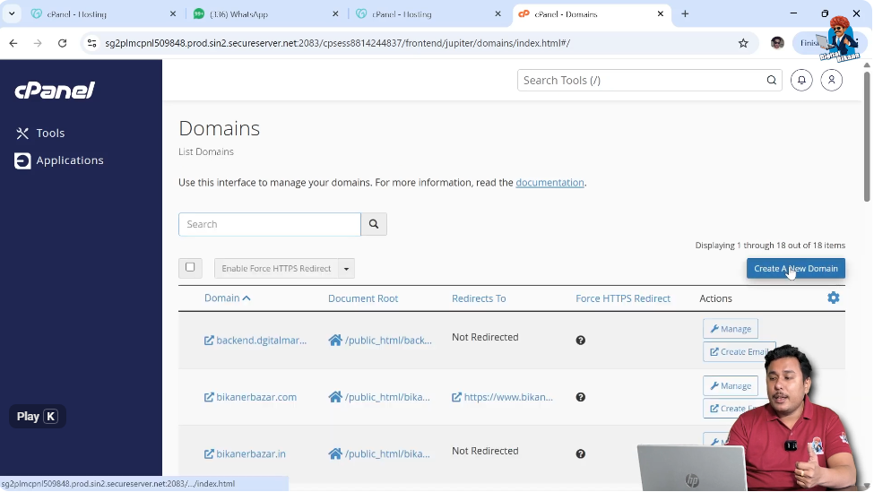 Create a New Domain