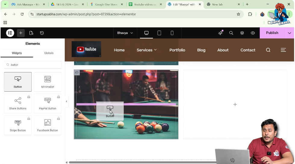 Drag and Drop Button