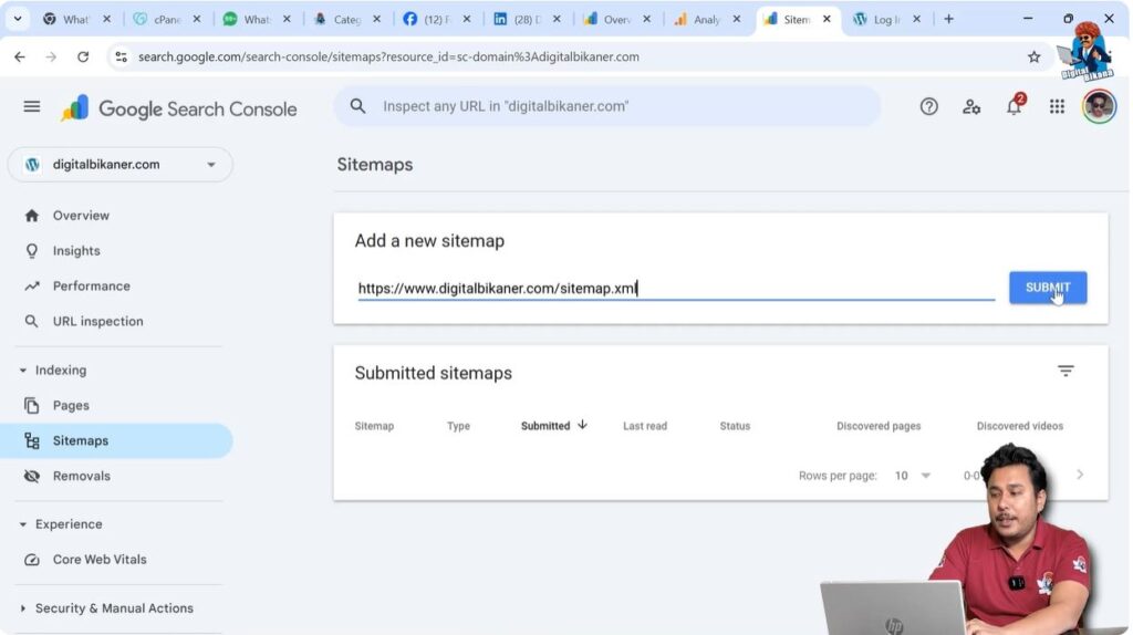 Enter Sitemap URL