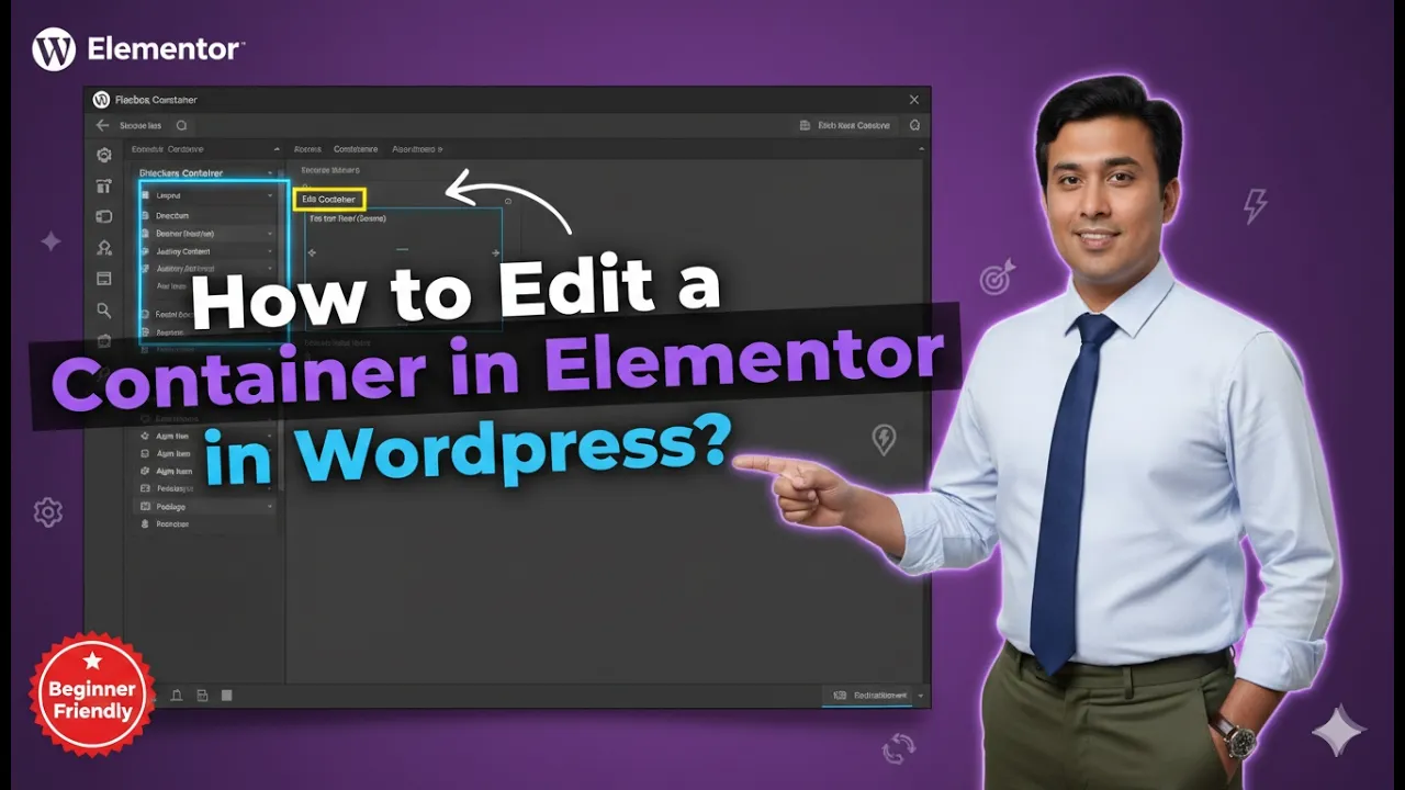 How to Edit a Container in Elementor in WordPress?