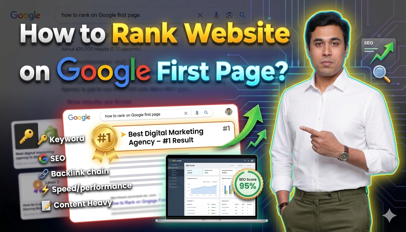 How to Rank Website on Google First Page?