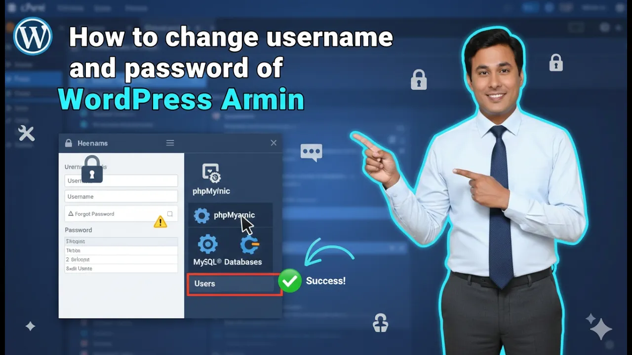 How to Change WordPress Username and Password in cPanel?