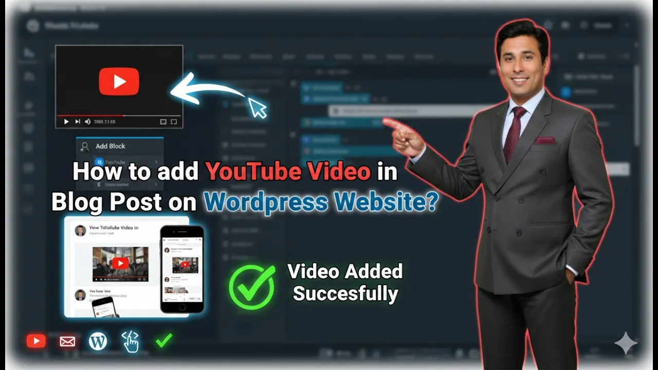 In this article we are going to discuss about How to embed YouTube Video in Blog Post on Wordpress Website