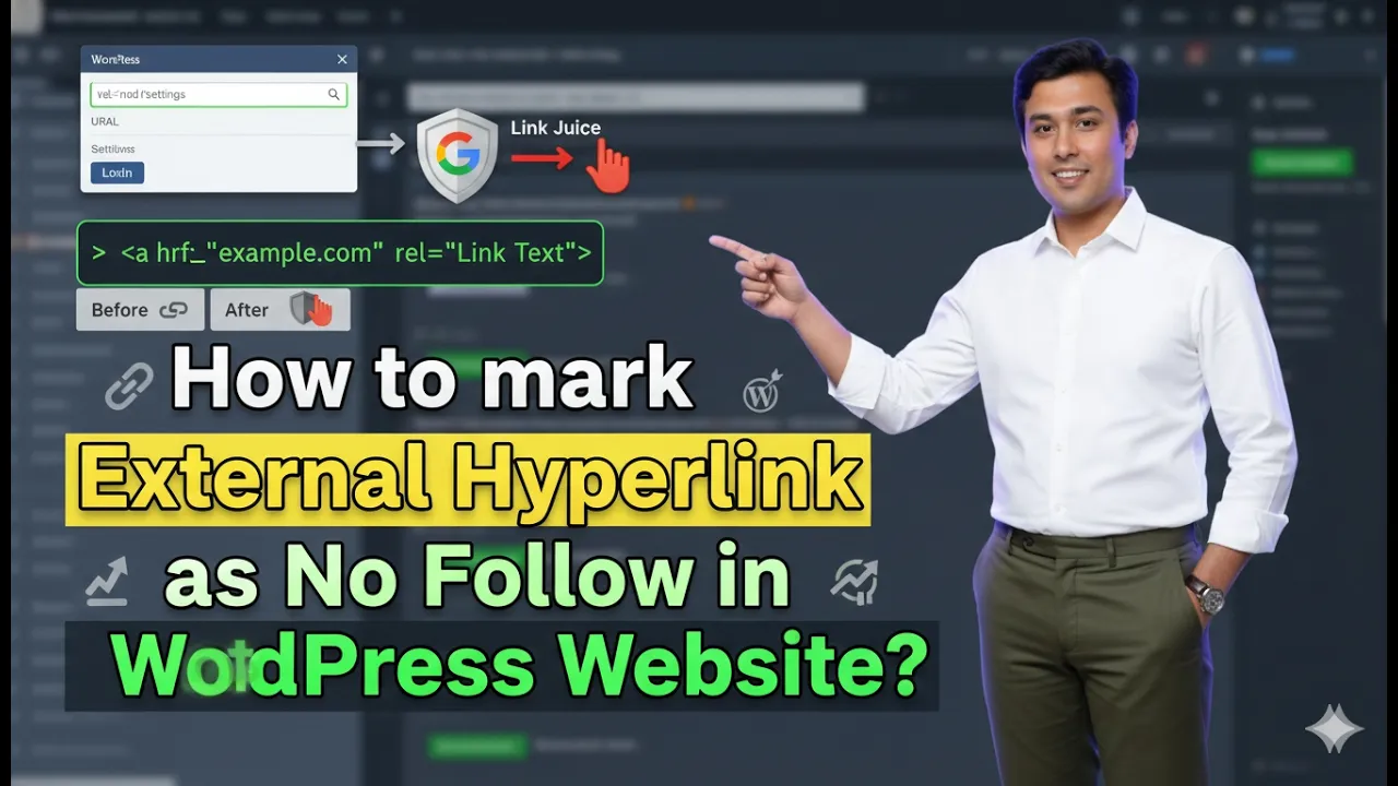 In this article we are going to discuss about How to mark External Hyperlink as No Follow in Wordpress Website