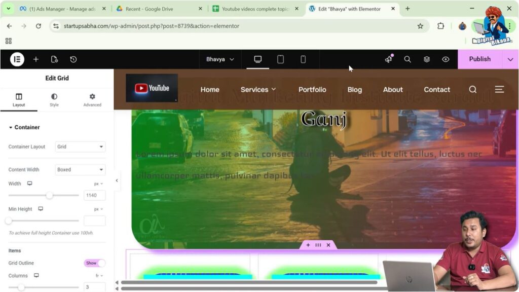 Look at the Top Black Header Bar
