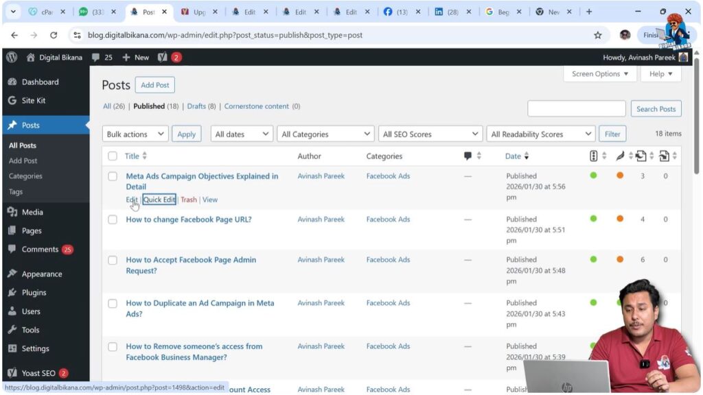 Open Post Editor