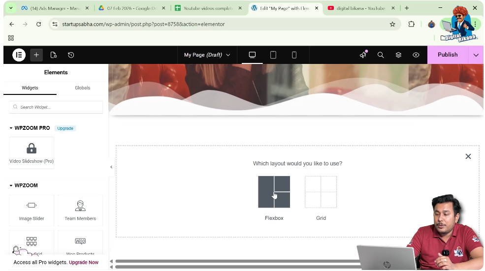 Select Layout Type