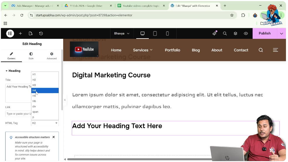 Change HTML Tag