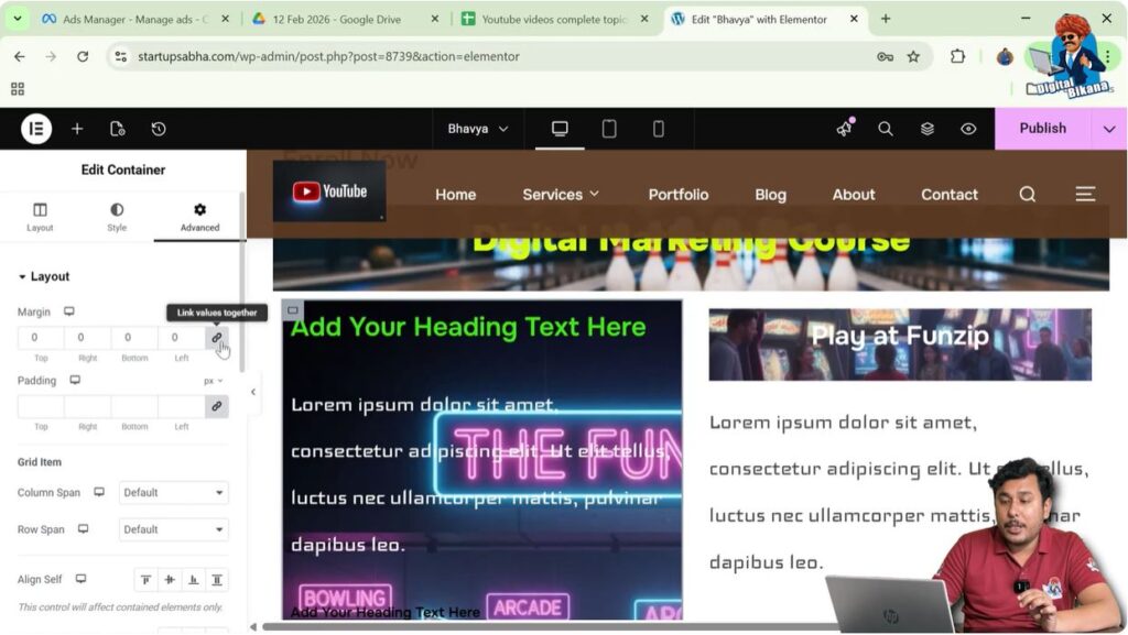 Click Delink Button