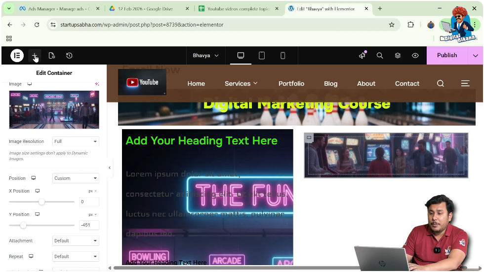 Open Widget Panel