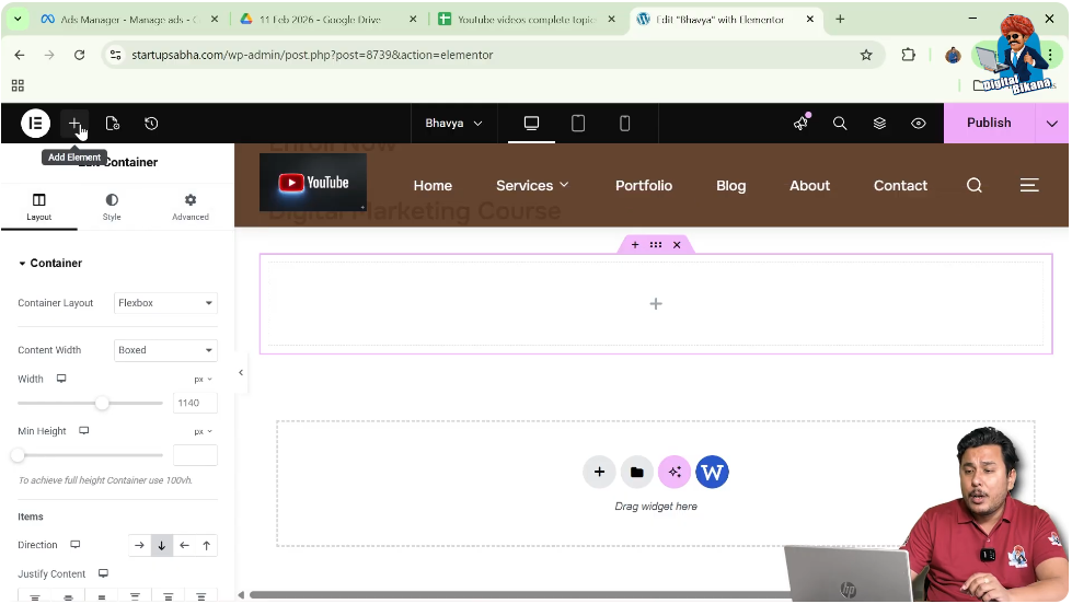 Open Widget Panel