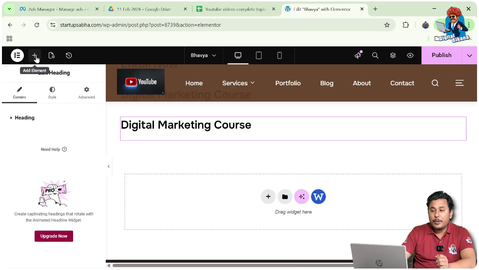 Open Widget Panel