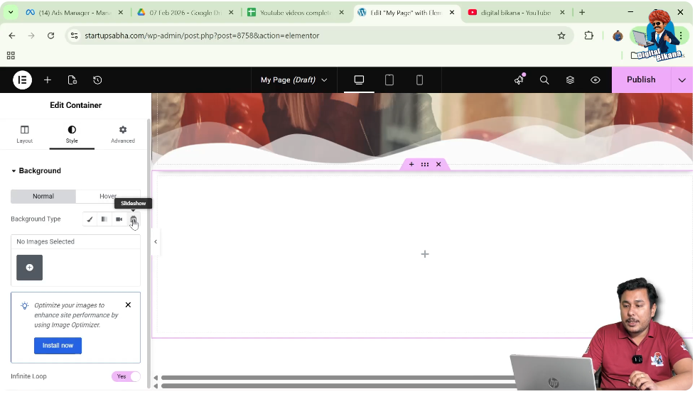 Select Background Type